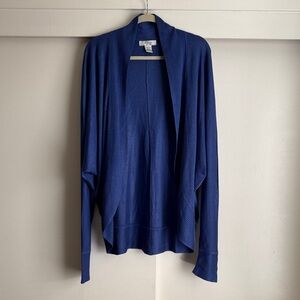 DVF Silk Assets Blue Women's Sweater Large 100% Silk